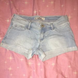 light wash shorts
